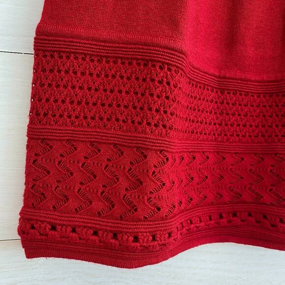 Catherine Malandrino Poppy Red Knit Dress - Picture 4 of 5
